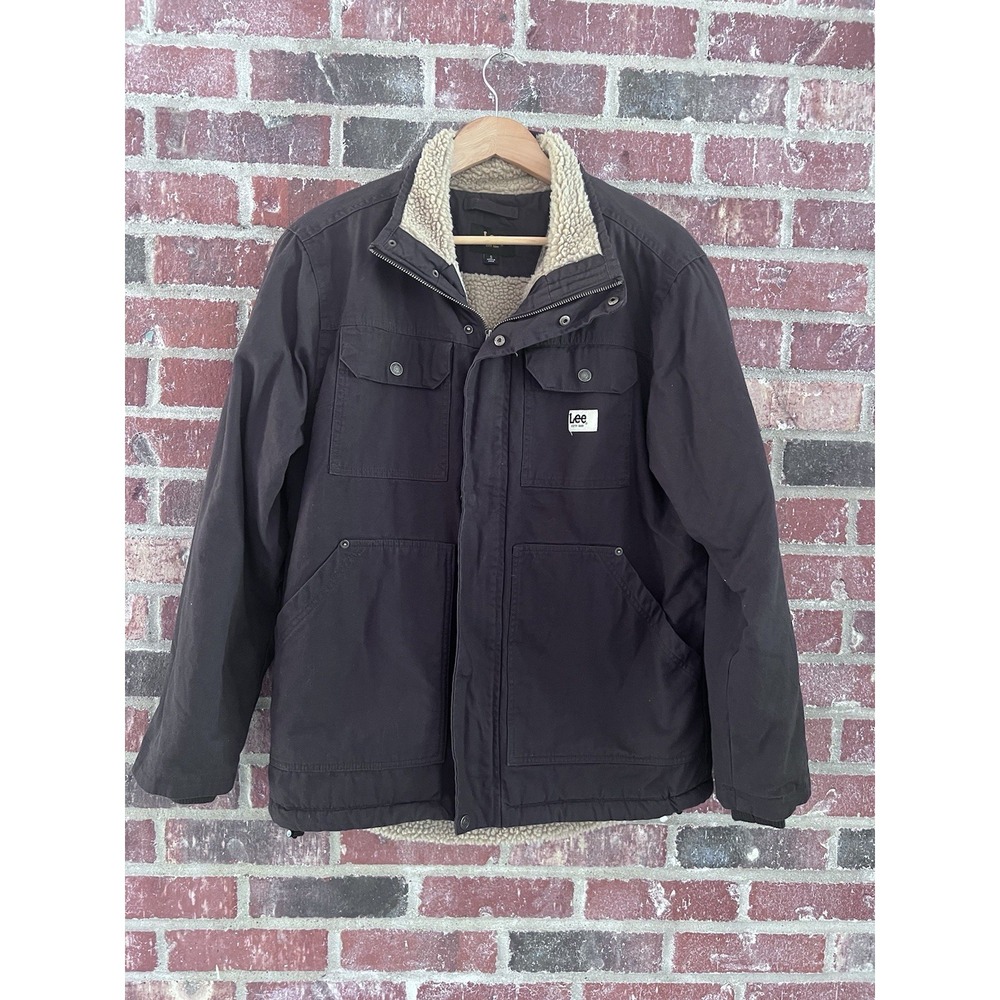 LEE JEANS SHERPA LINED JACKET MENS SMALL